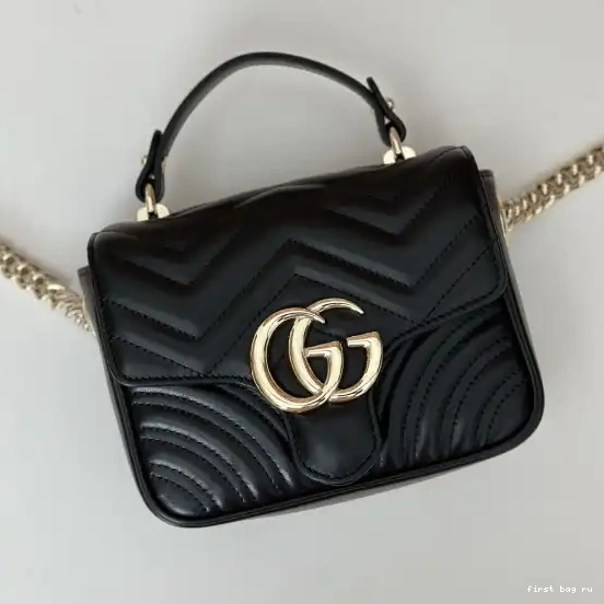 Firstbag ru Marmont top GUCCI mini handle bag-17*13*6CM GG 0707